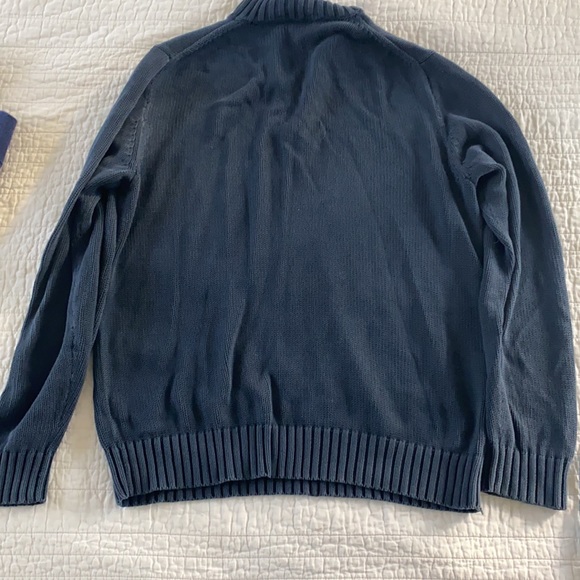 J Crew blue cotton zip pullover - Picture 5 of 5